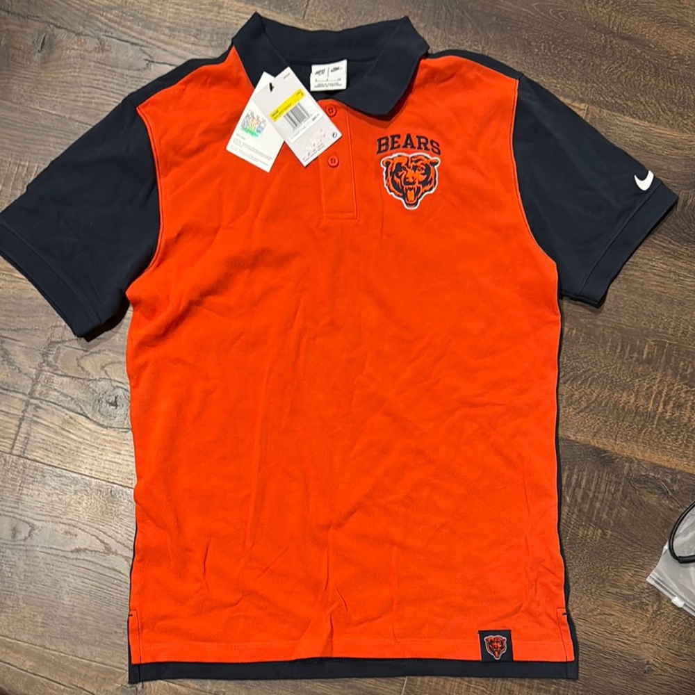 Chicago Bears Orange and Black Polo Shirt